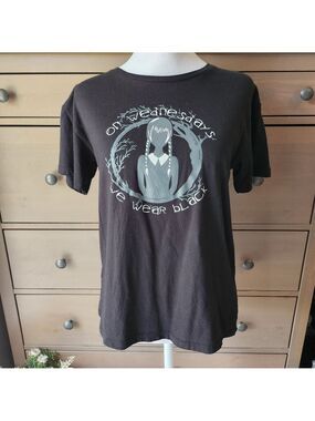 Graphic T-Shirt with Wednesday Design ON WEDNESDAY WE WEAR BLACK #wednesday